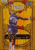 1998 Fleer Tradition Playmaker Theater #10 Karl Malone Basketball Card