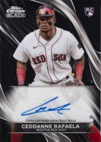 2024 Topps Chrome Black Autographs #CRA Ceddanne Rafaela Baseball Card