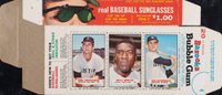 1966 Bazooka Complete Box # Bill White/Bob Aspromonte/Carl Yastrzemski Baseball Card