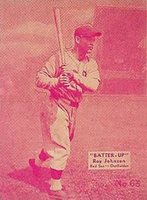 1934 Batter Up #63 Roy Johnson Baseball Card