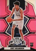 2022 Panini Chronicles Draft Picks Mosaic #1 Chet Holmgren Pink Basketball Card