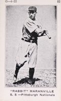 1922 Strip Card #83 Rabbit Maranville Hand Cut Baseball Card