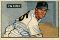 1951 Bowman #310 Erv Dusak Baseball Card