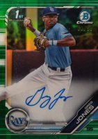 2019 Bowman Draft Chrome Draft Picks Autograph #CDAGJ Greg Jones Green Refractor Baseball Card