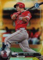 2017 Bowman Chrome #100 Mike Trout Gold Refractor Baseball Card