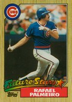 1987 Topps Tiffany #634 Rafael Palmeiro Future Stars Baseball Card