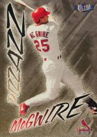 1998 Ultra #494G Mark McGwire Gold Medallion Baseball Card