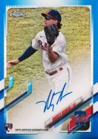 2021 Topps Chrome Rookie Autographs #RAMM Mickey Moniak Blue Refractor Baseball Card