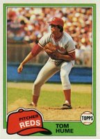 1981 Topps #419 Tom Hume Baseball Card