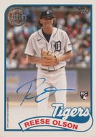 2024 Topps 1989 Topps Baseball Autographs #89BARO Reese Olson Baseball Card