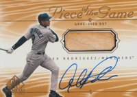 2001 SP Game Bat Piece of the Game Autographed #S-AR Alex Rodriguez Baseball Card