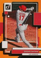 2022 Panini Donruss #147 Shohei Ohtani Holo Orange Baseball Card