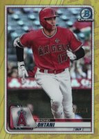 2020 Bowman Chrome #58 Shohei Ohtani Gold Refractor Baseball Card