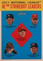 2012 Topps Heritage  #9 NL Strikeout Leaders Baseball Card