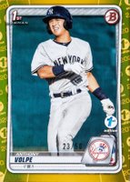 2020 Bowman 1st Edition #BFE139 Anthony Volpe Gold Foil Baseball Card