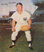 1964 Rawlings Premium Photos # Mickey Mantle No Undershirt Baseball Card