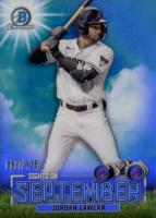 2023 Bowman Sights on September #SOS1 Jordan Lawlar Aqua Refractor Baseball Card