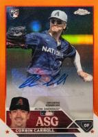 2023 Topps Chrome Update 2023 All-Star Game Autograph #CC Corbin Carroll Orange Baseball Card
