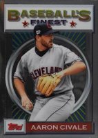 2020 Finest Flashbacks #46 Aaron Civale Baseball Card