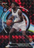 2023 Topps Finest #86 G.G. Jackson Red/Black Geometric Basketball Card