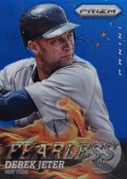 2013 Panini Prizm Fearless #F3 Derek Jeter Blue Prizm Baseball Card