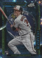 2023 Topps Cosmic Chrome Planetary Pursuit #1 Adley Rutschman Earth Baseball Card