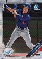 2019 Bowman Prospects Chrome #130 Gavin Lux Baseball Card