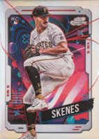 2024 Topps Chrome Cosmic #30 Paul Skenes Refractor Baseball Card