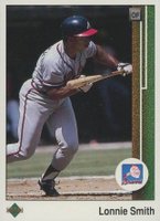 1989 Upper Deck #731 Lonnie Smith Baseball Card