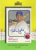 2013 Topps Archives 1973 Topps Mini Framed Autographs #73MDW David Wright Baseball Card