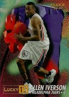 1996 Fleer Lucky 13 #1 Allen Iverson Basketball Card