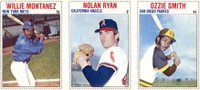 1979 Hostess # Willie Montanez/Nolan Ryan/Ozzie Smith Panel Baseball Card