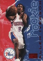 1996 Skybox Premium #216 Allen Iverson Rubies Basketball Card