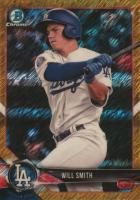 2018 Bowman Prospects Chrome #20 Will Smith Gold Shimmer Refractor Baseball Card