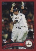 2011 Topps Update #US132 Jose Altuve Target Red Border Baseball Card