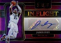 2021 Panini Select Draft Picks in Flight Signatures #IN-JIV Jaden Ivey Purple Basketball Card
