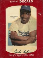 1952 Star-Cal Decals Type 1 #79-G Jackie Robinson Baseball Card