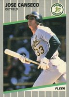 1989 Fleer #5 Jose Canseco Baseball Card