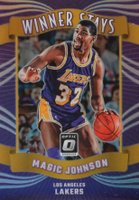 2023 Panini Donruss Optic Winner Stays #11 Magic Johnson Holo Basketball Card