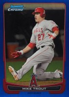 2012 Bowman Chrome #157 Mike Trout Blue Refractor Baseball Card