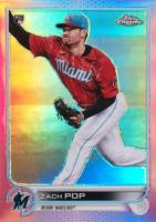 2022 Topps Chrome #41 Zach Pop Pink Refractor Baseball Card