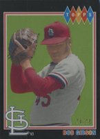 2022 Topps Brooklyn Collection #13 Bob Gibson Black Baseball Card