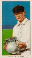 1909 White Borders Piedmont & Sweet Caporal #82 Hal Chase Holding Trophy Baseball Card