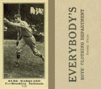 1916 Everybody's #113 Rube Marquard Baseball Card