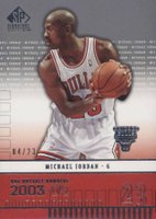2003 SP Signature #145 Michael Jordan Basketball Card