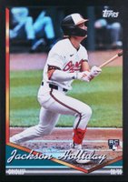 2024 Topps Archives #293 Jackson Holliday Black Foilboard Baseball Card