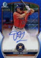 2023 Bowman Mega Box Chrome Prospect Autographs #DGT Drew Gilbert Blue Baseball Card