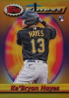 2021 Topps Finest Flashbacks #144 KE'Bryan Hayes Gold Refractor Baseball Card