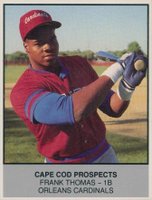 1988 Ballpark Cape Cod League Prospects #14 Frank Thomas Orleans Cardinals Baseball Card