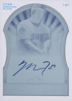 2011 Finest #84 Mike Trout Autograph Framed Printing Plates Cyan Baseball Card